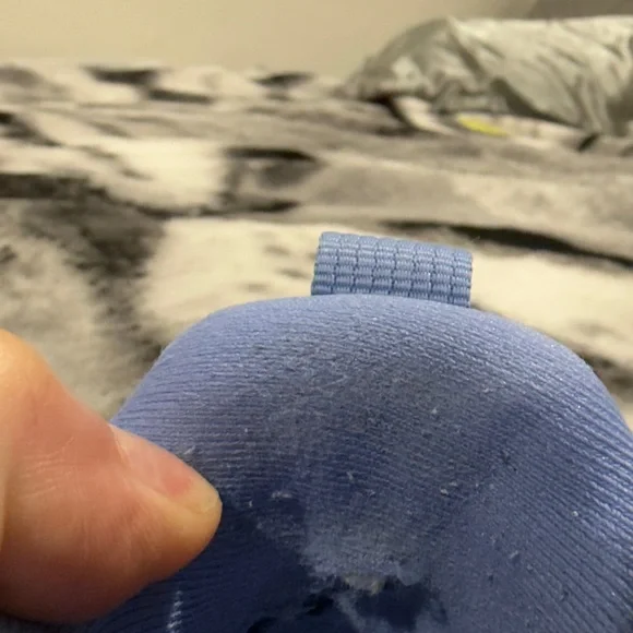 Nike Blue Knit Running Shoes with Orange Swoosh - Picture 9 of 9